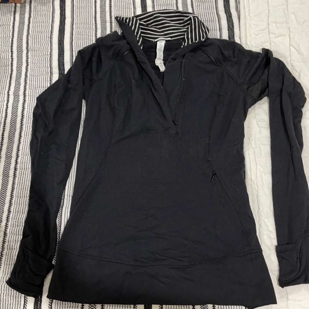 Lululemon shawl collar pull over shirt
